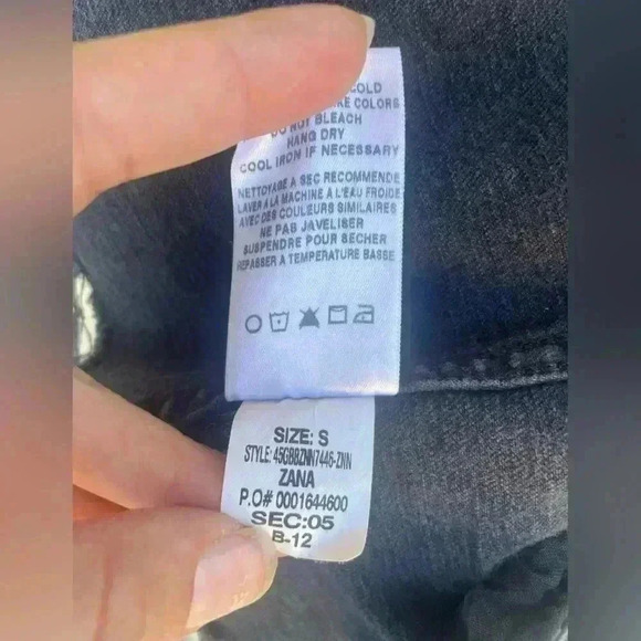 Joe’s Unisex denim gray/black button down jacket sz small in excellent condition - Picture 6 of 8